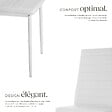 TECTAKE - Lot de 8 chaises avec strass en cuir synthétique ergonomiques blanc - vignette