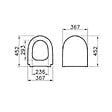 VITRA - SENTO Abattant ultra-fin frein de chute (120-003R009) - vignette