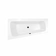 ALLIBERT - Baignoire asymétrique droite 160x85x54 cm - 100% acrylique blanc brillant - vignette