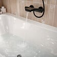 ALLIBERT - Baignoire rectangulaire duo 180x80x54cm - 100% acrylique blanc brillant - Lignes arrondies - vignette