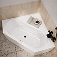 ALLIBERT - Baignoire d'angle 140x140x54 cm - 100% acrylique blanc brillant - vignette