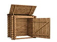 HABITAT ET JARDIN - Coffre de filtration en bois traité pour piscine "Keny" -  120 x 95 x 113 cm - - vignette