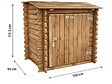 HABITAT ET JARDIN - Coffre de filtration en bois traité pour piscine "Keny" -  120 x 95 x 113 cm - - vignette