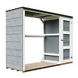 TIMBELA - Abri à bûches extérieur - 75 x 217 x H159 cm - Abri à outils et bûches - 1,09 m² + 0.53 m² - TIMBELA M981 - CAVERN STEEL - vignette