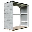 TIMBELA - Abri à bûches extérieur 1,14 m² - 75 x 153 x H159 cm - TIMBELA M980-1-TUNDRA GREY - vignette