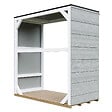 TIMBELA - Abri à bûches extérieur 1,14 m² - 75 x 153 x H159 cm - TIMBELA M980-1-TUNDRA GREY - vignette