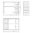TIMBELA - Abri à bûches extérieur - 75 x 217 x H159 cm - Abri à outils et bûches - 1,09 m² + 0.53 m² - TIMBELA M981 - TUNDRA GREY - vignette