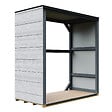 TIMBELA - Abri à bûches extérieur 1,14 m² - 75 x 153 x H159 cm - TIMBELA M980-1-TUNDRA CAVERN - vignette
