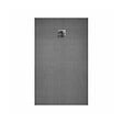 AURLANE - Receveur de douche à carreler 120x90 cm avec bonde à sortie Horizontale - Grille finition chrome - vignette