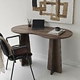 HABITAT ET JARDIN - bureau en bois "infini" 120 x 60 x 75 cm - Noyer - vignette