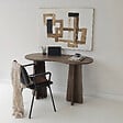 HABITAT ET JARDIN - bureau en bois "infini" 120 x 60 x 75 cm - Noyer - vignette