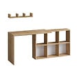 HABITAT ET JARDIN - bureau en bois "Blake" 74 x 45 x 145 cm - Chêne - vignette