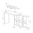 HABITAT ET JARDIN - bureau en bois "Blake" 74 x 45 x 145 cm - Chêne - vignette