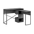 HABITAT ET JARDIN - Bureau modulable en bois "Badau" - 110 x 102 x 77 cm - Gris - vignette