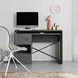 HABITAT ET JARDIN - Bureau modulable en bois "Badau" - 110 x 102 x 77 cm - Gris - vignette