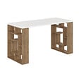HABITAT ET JARDIN - bureau en bois "Maze" 140 x 60 x 75 cm - Blanc - vignette