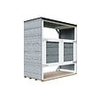 TIMBELA - Abri de jardin pour poubelles 2x240L TIMBELA M980A-CAVERN STEEL - vignette
