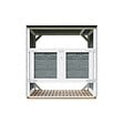 TIMBELA - Abri de jardin pour poubelles 2x240L TIMBELA M980A-CAVERN STEEL - vignette