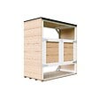 TIMBELA - Abri de jardin pour poubelles 2x240L TIMBELA M980A-HARVEST HONEY - vignette