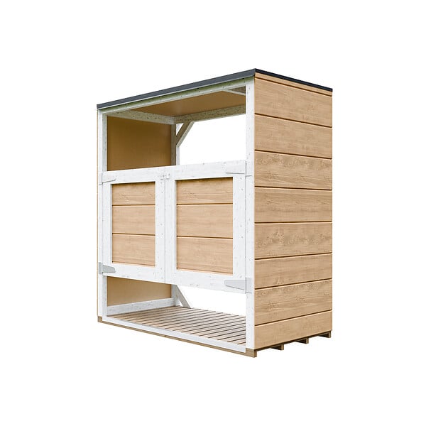 TIMBELA - Abri de jardin pour poubelles 2x240L TIMBELA M980A-HARVEST HONEY - large