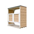 TIMBELA - Abri de jardin pour poubelles 2x240L TIMBELA M980A-HARVEST HONEY - vignette