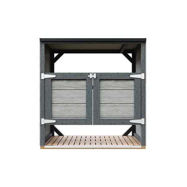 TIMBELA - Abri de jardin pour poubelles 2x240L TIMBELA M980A-TUNDRA CAVERN - large