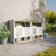TIMBELA - Abri de jardin pour poubelles 2x240L TIMBELA M980A-TUNDRA CAVERN - vignette