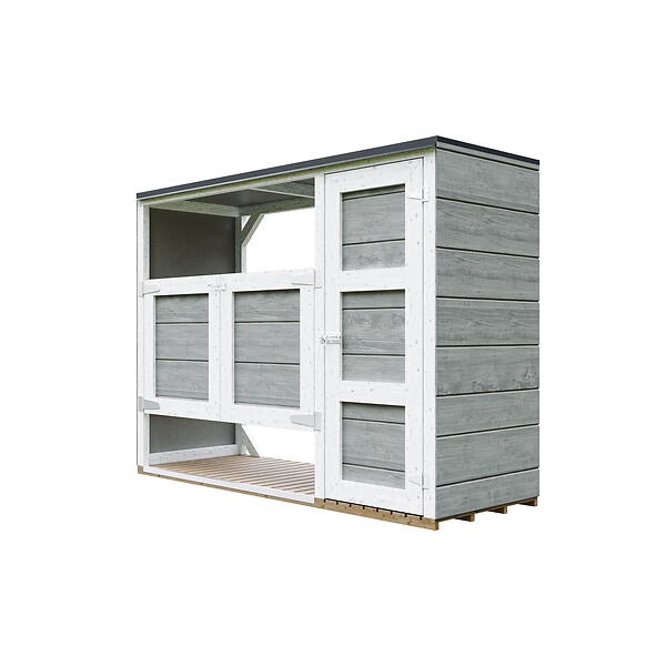 TIMBELA - Abri de jardin pour poubelles 2x240L TIMBELA M981A-TUNDRA GREY - large