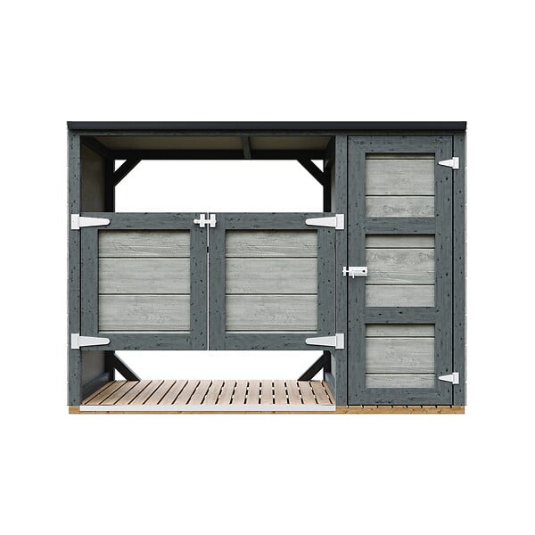 TIMBELA - Abri de jardin pour poubelles 2x240L TIMBELA M981A-TUNDRA CAVERN - large