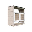TIMBELA - Abri de jardin pour poubelles 2x240L TIMBELA M980A-TERRA BROWN - vignette