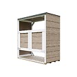 TIMBELA - Abri de jardin pour poubelles 2x240L TIMBELA M980A-TERRA BROWN - vignette