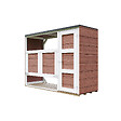 TIMBELA - Abri de jardin pour poubelles 2x240L TIMBELA M981A-REDWOOD RED - vignette