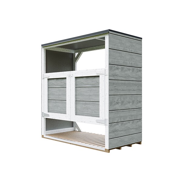TIMBELA - Abri de jardin pour poubelles 2x240L TIMBELA M980A-TUNDRA GREY - large