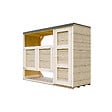 TIMBELA - Abri de jardin pour poubelles 2x240L TIMBELA M981A - vignette