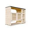TIMBELA - Abri de jardin pour poubelles 2x240L TIMBELA M981A - vignette