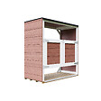 TIMBELA - Abri de jardin pour poubelles 2x240L TIMBELA M980A-REDWOOD RED - vignette