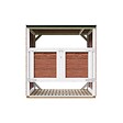 TIMBELA - Abri de jardin pour poubelles 2x240L TIMBELA M980A-REDWOOD RED - vignette