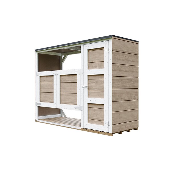 TIMBELA - Abri de jardin pour poubelles 2x240L TIMBELA M981A-TERRA BROWN - large