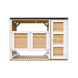 TIMBELA - Abri de jardin pour poubelles 2x240L TIMBELA M981A-HARVEST HONEY - vignette