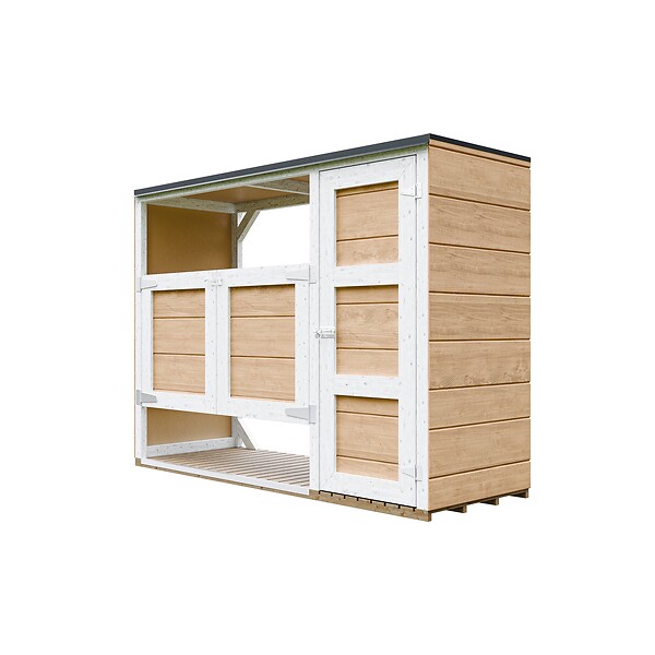 TIMBELA - Abri de jardin pour poubelles 2x240L TIMBELA M981A-HARVEST HONEY - large