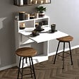 HABITAT ET JARDIN - Table de repas pliable en bois "Bracked" - 70 x 15 x 96 cm - Blanc - vignette