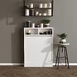 HABITAT ET JARDIN - Table de repas pliable en bois "Bracked" - 70 x 15 x 96 cm - Blanc - vignette