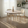 HABITAT ET JARDIN - Table à manger extensible en bois "Viona" 100 x 100 x 75 cm - Travertin - vignette
