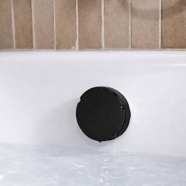 ALLIBERT - Vidage de Baignoire 50 mm Finition Noir Mat avec Trop-plein - large
