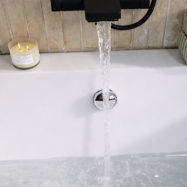 ALLIBERT - Vidage de Baignoire 50 mm Finition Chrome avec Trop-plein - large