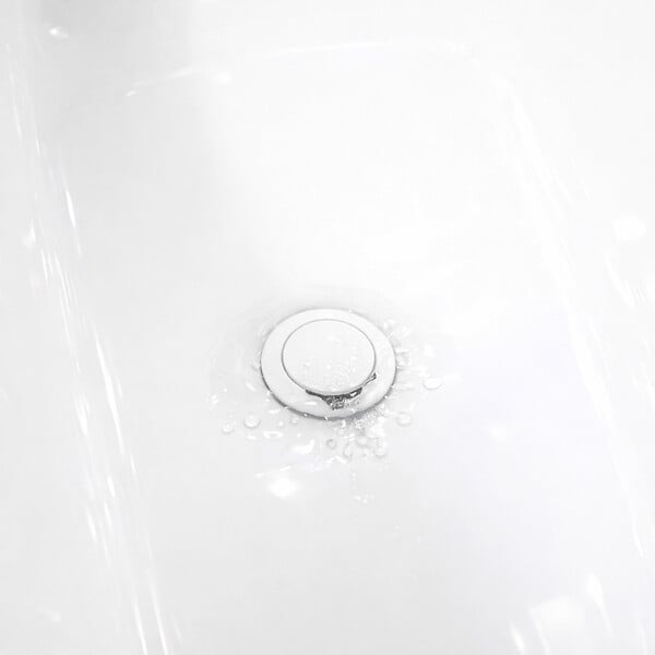 ALLIBERT - Vidage de Baignoire 50 mm Finition Blanc Brillant avec Trop-plein - large