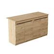 HABITAT ET JARDIN - Table de cuisine en bois "Lark" - 160 x 60 x 90 cm - Marron - vignette