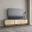 HABITAT ET JARDIN - Meuble TV en bois "Oscar" - 180 x 31 x 45 cm - Marron clair - vignette