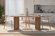 HABITAT ET JARDIN - Table à manger en bois "Sabella" 200 x 90 x 75 cm - Chêne saphir - vignette