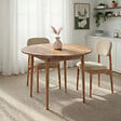 HABITAT ET JARDIN - Table à manger extensible en bois "Viona" 100 x 100 x 75 cm - Pin atlantique - vignette